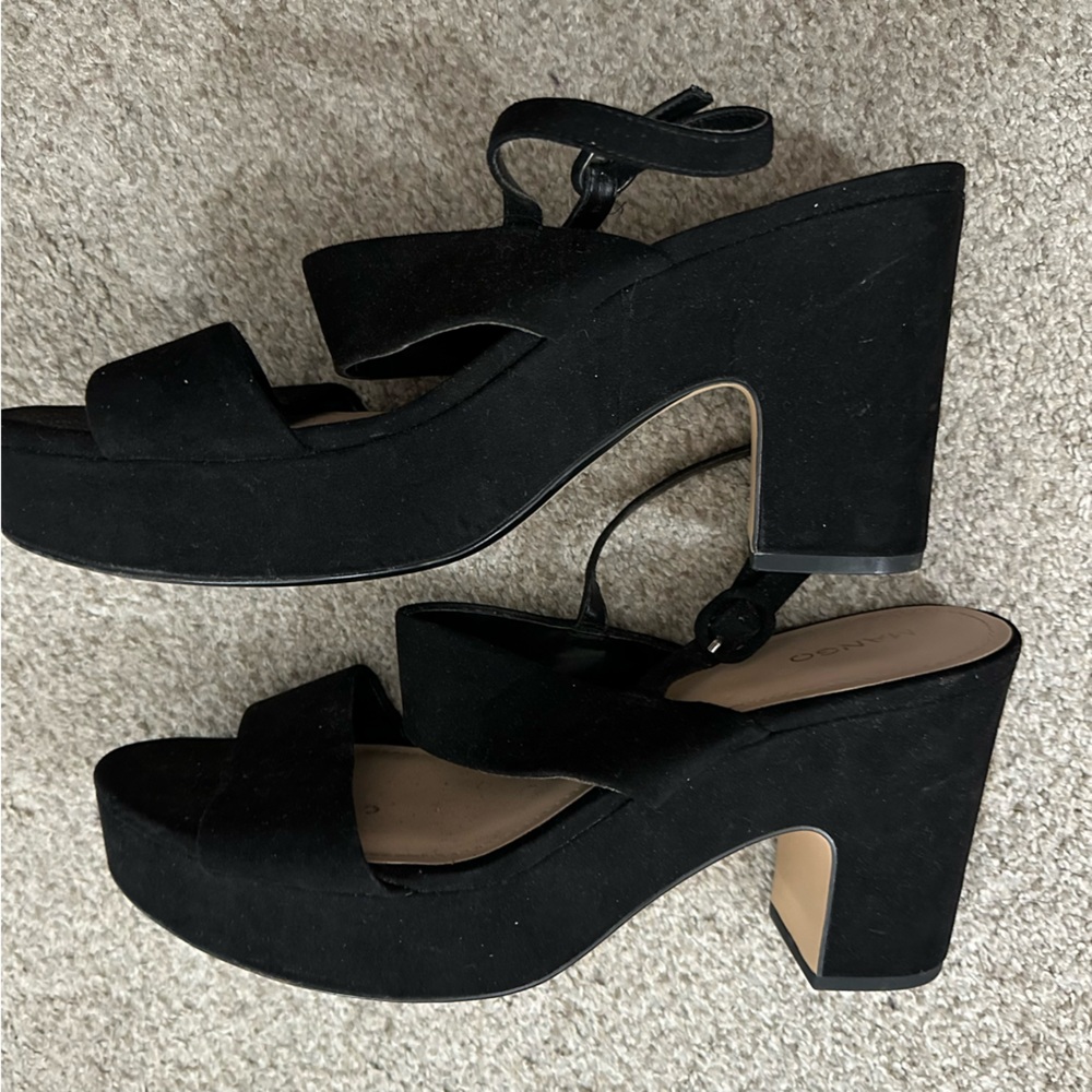 Mango black sandals size 41 - Picture 3 of 6